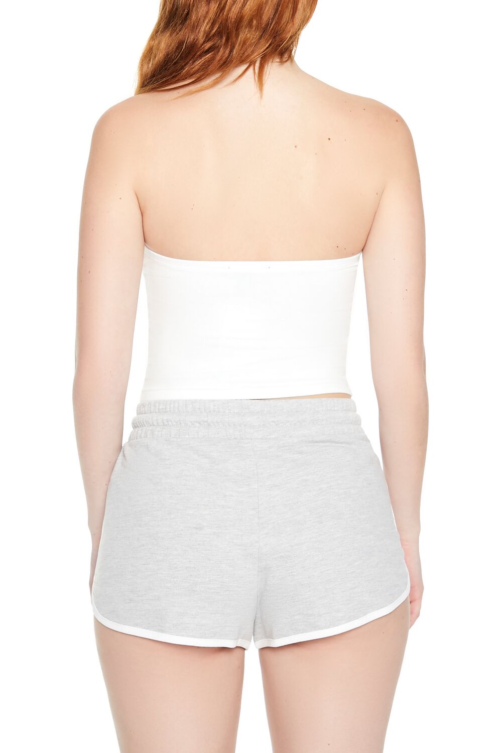  Forever 21 Cropped Cotton-Blend Tube Top - black - Bonton
