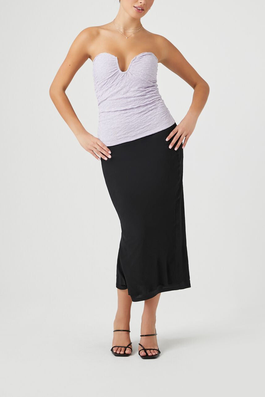  Forever 21 Sweetheart Tube Top - dusty lavender - Bonton