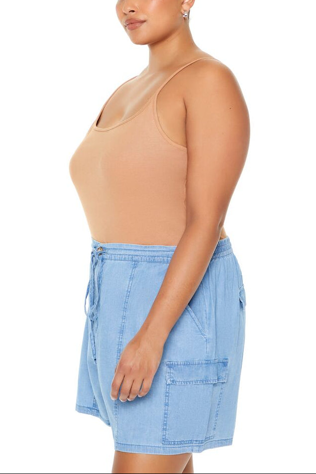  Forever 21 Plus Size Cami Bodysuit - camel - Bonton