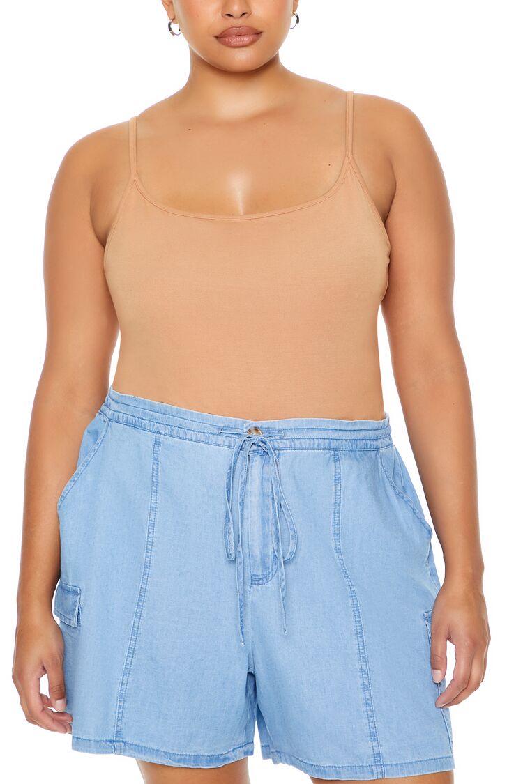  Forever 21 Plus Size Cami Bodysuit - camel - Bonton