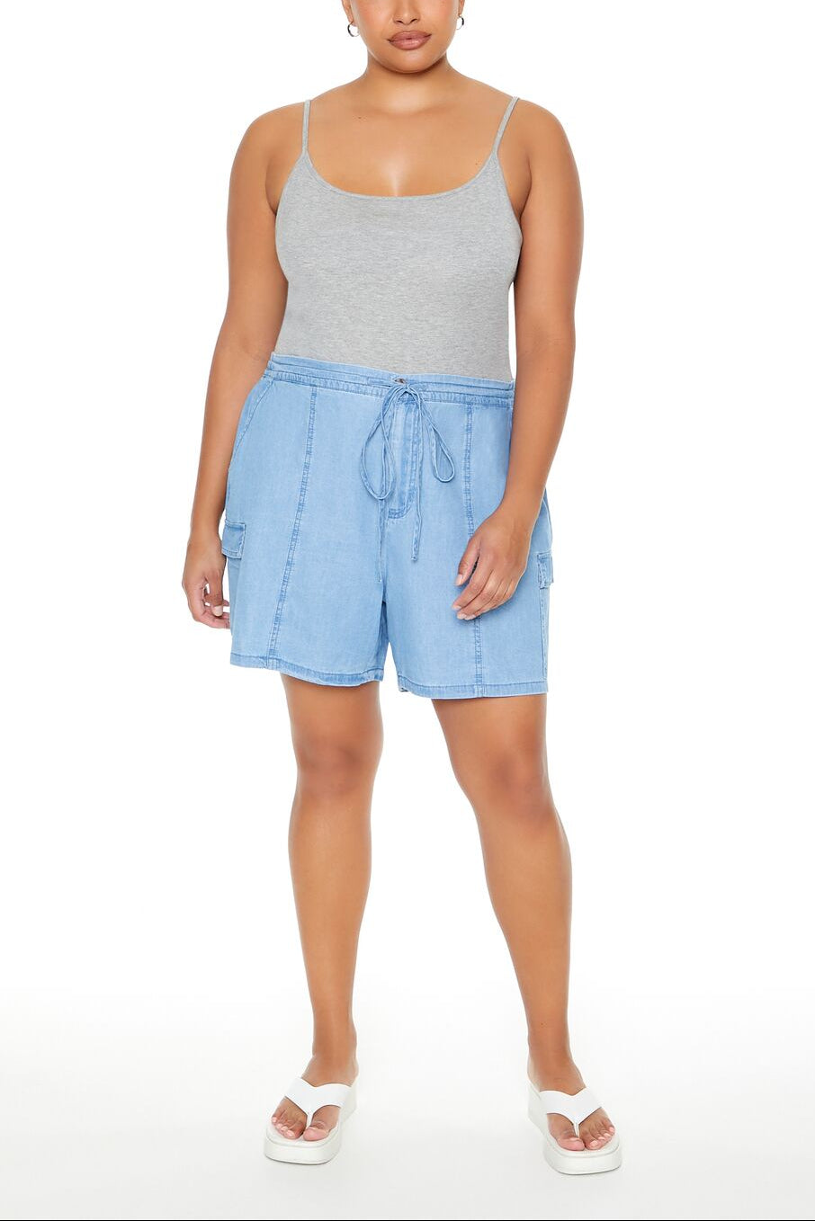  Forever 21 Plus Size Cami Bodysuit - camel - Bonton