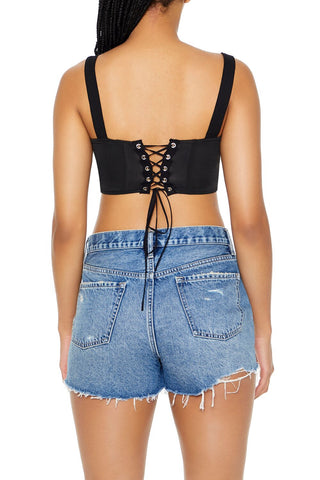 Hot Rod Corset Crop Top