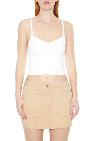 Sweater-Knit Cropped Cami