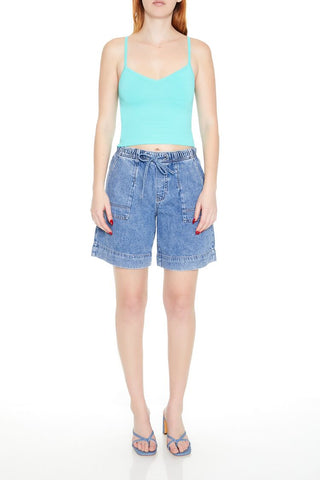 Sweater-Knit Cropped Cami