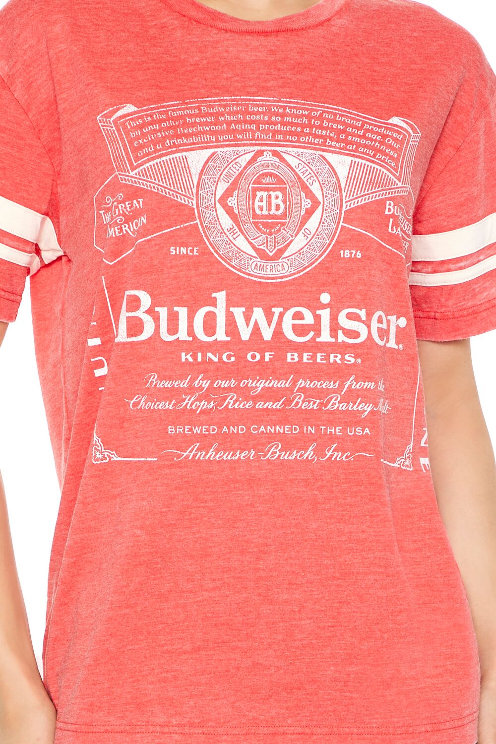  Forever 21 Budweiser Graphic Tee - red multi - Bonton