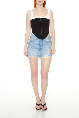 Lace-Up Corset Combo Top