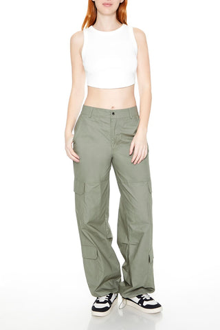 Cropped Dolphin-Hem Tank Top