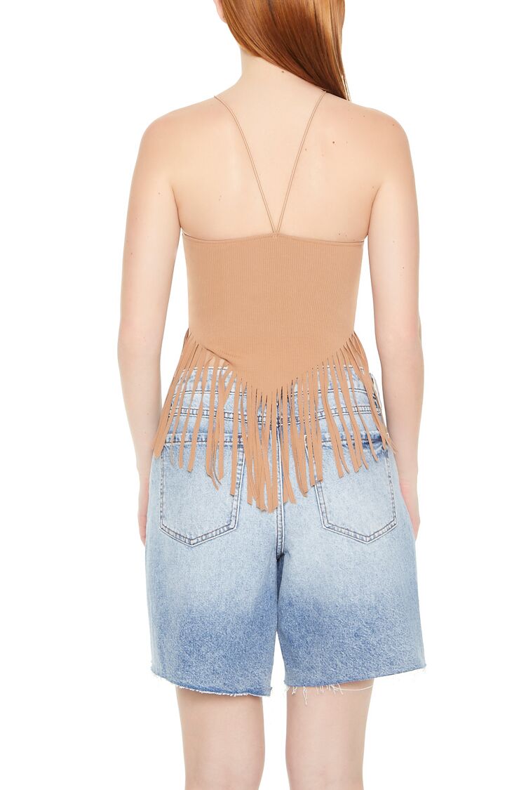  Forever 21 Fringe Cropped Cami - black - Bonton