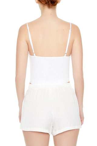 Cropped Dolphin-Hem Cami