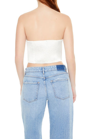 Satin Cropped Tube Top