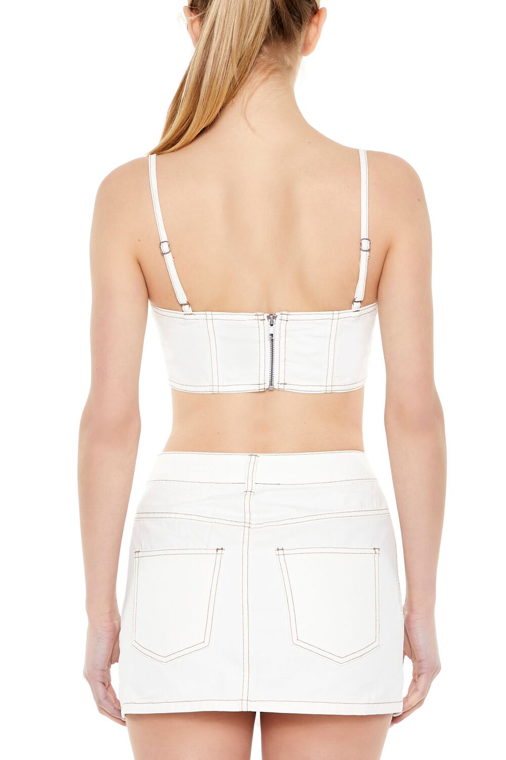  Forever 21 Sweetheart Cropped Cami - cobalt - Bonton