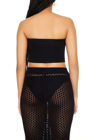 Cropped Sweetheart Tube Top