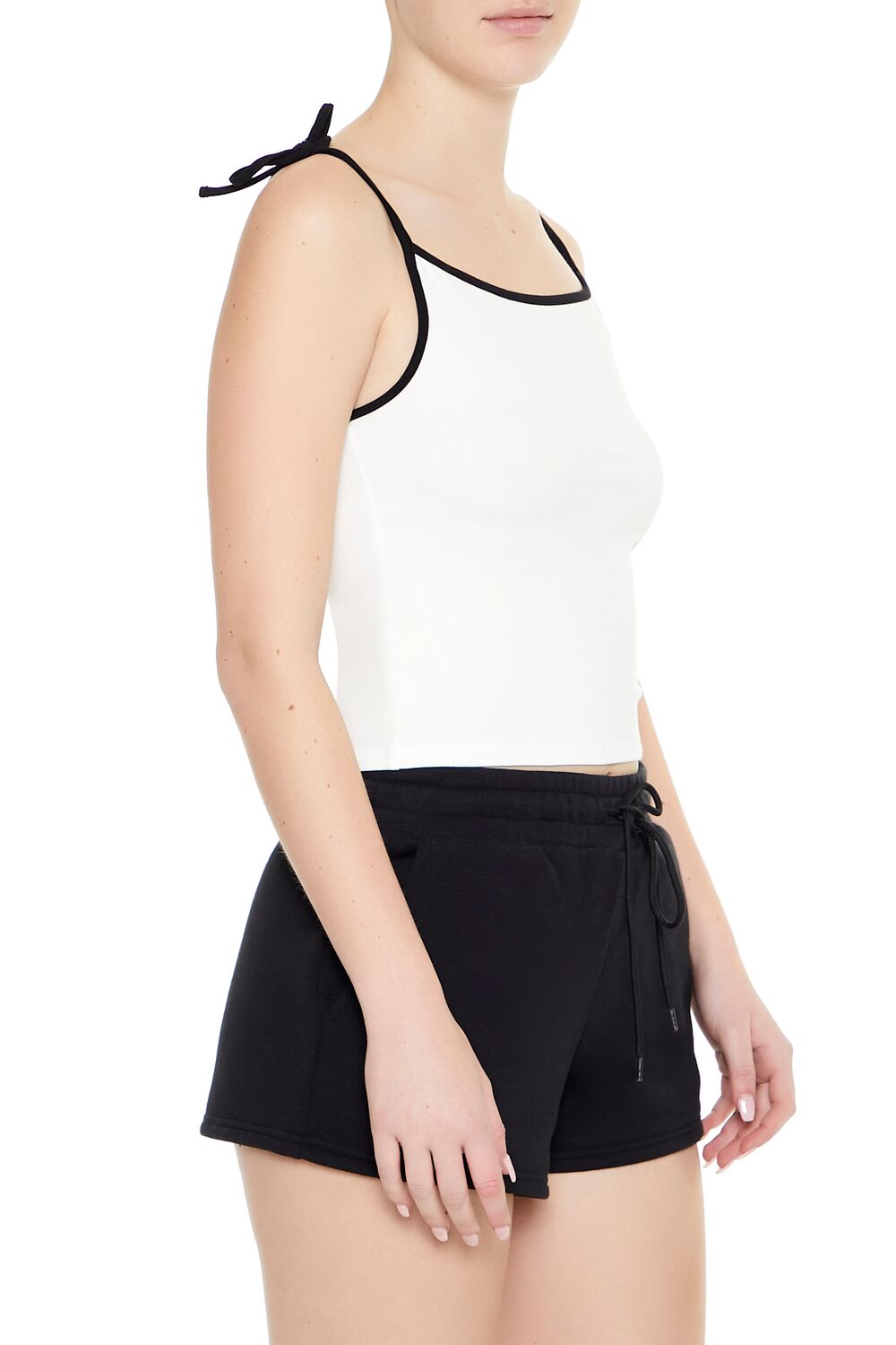  Forever 21 Tie-Strap Ringer Cami - green multi - Bonton