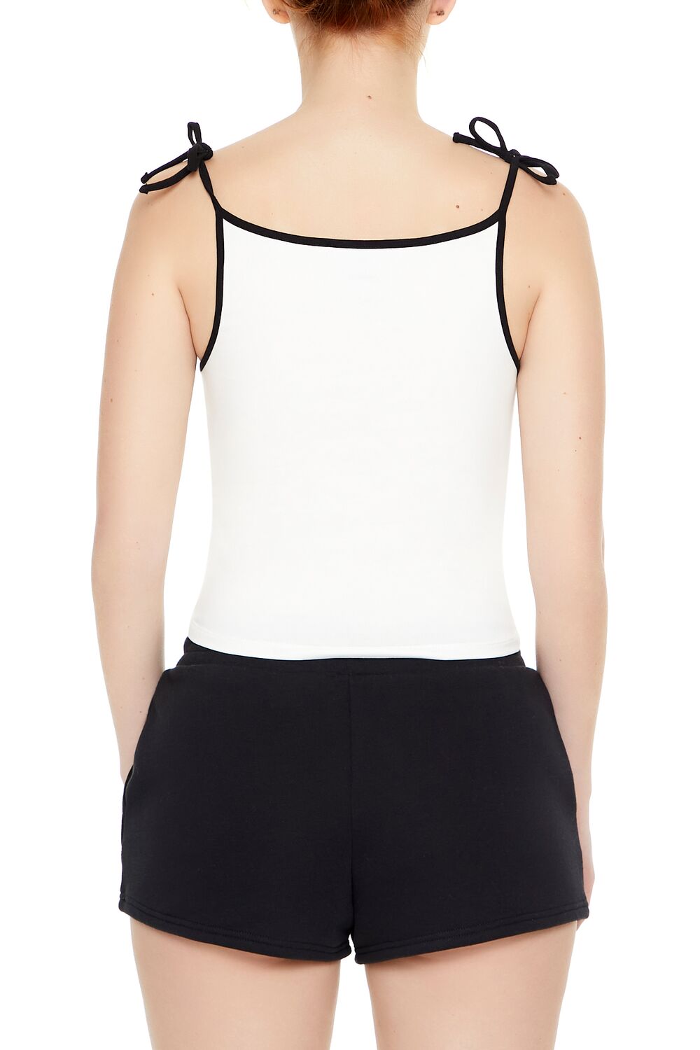  Forever 21 Tie-Strap Ringer Cami - green multi - Bonton