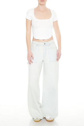 Mineral Wash Cropped Tee