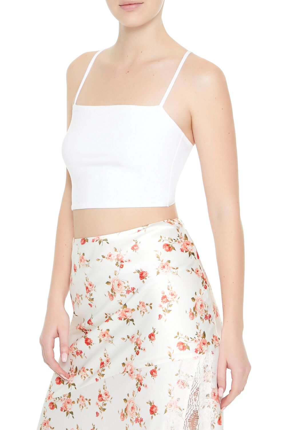  Forever 21 Tie-Back Cropped Cami - black - Bonton
