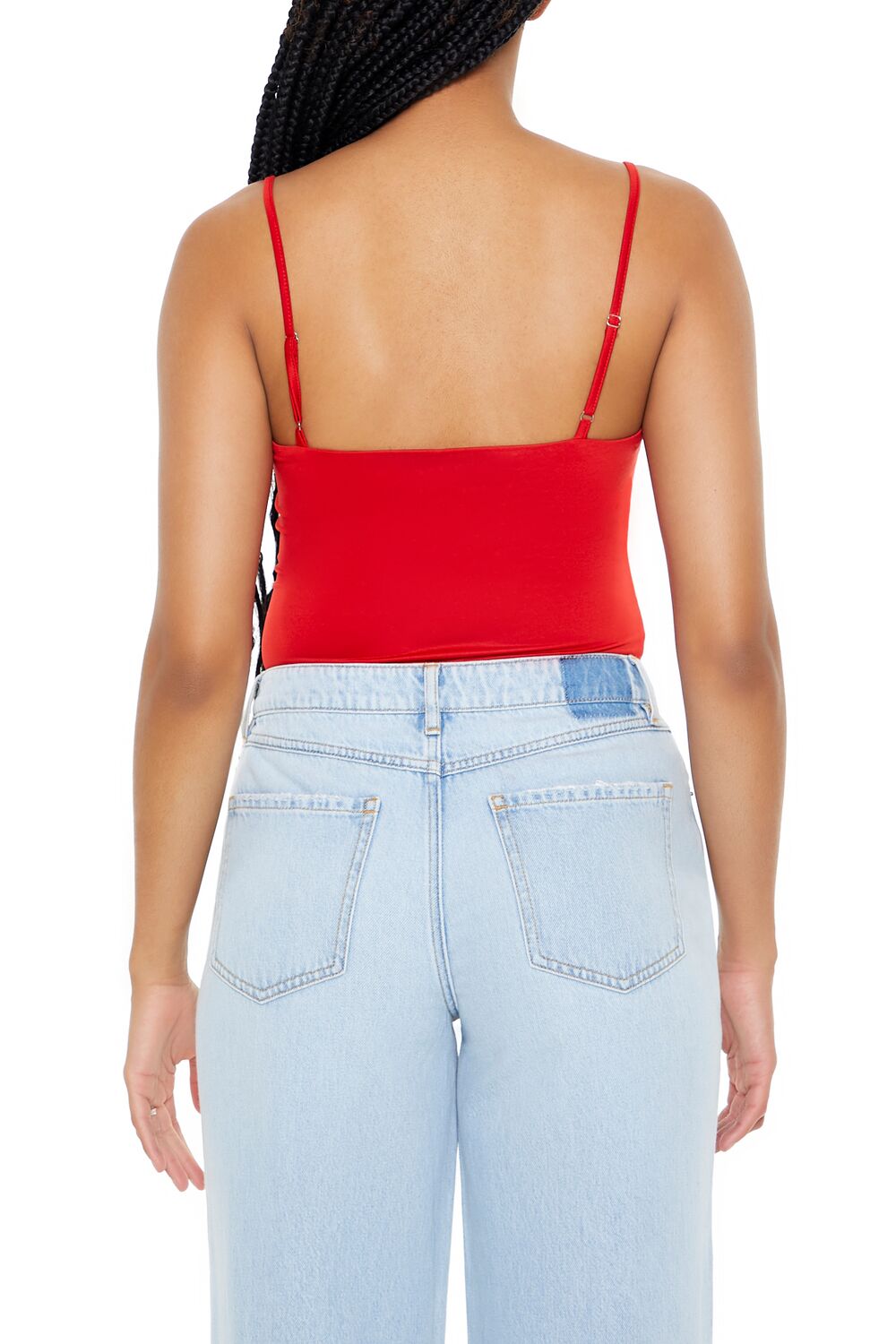  Forever 21 Bustier Cami Bodysuit - red - Bonton