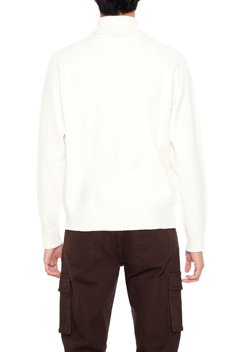  Forever 21 Raglan Turtleneck Sweater - cream - Bonton