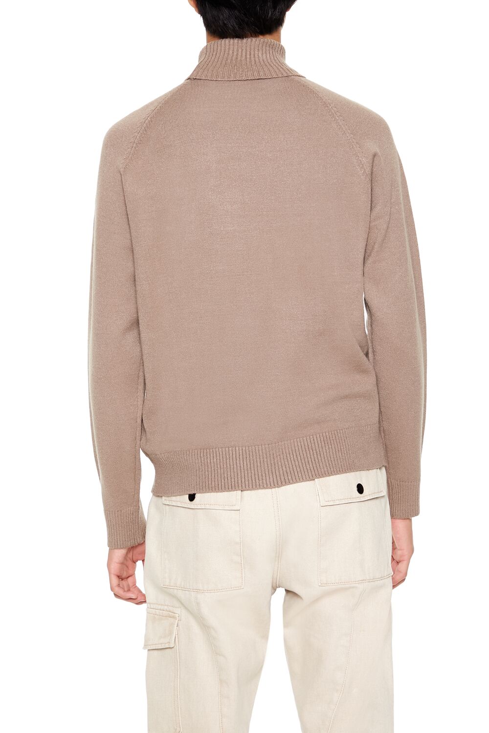  Forever 21 Raglan Turtleneck Sweater - cream - Bonton