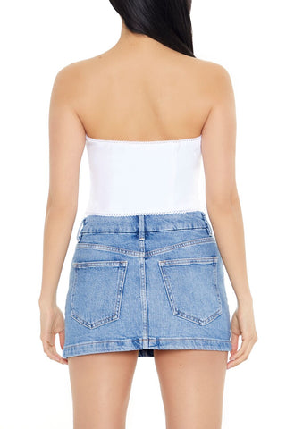 Ricrac Cropped Tube Top