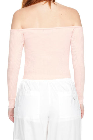 Off-the-Shoulder Sweater-Knit Top