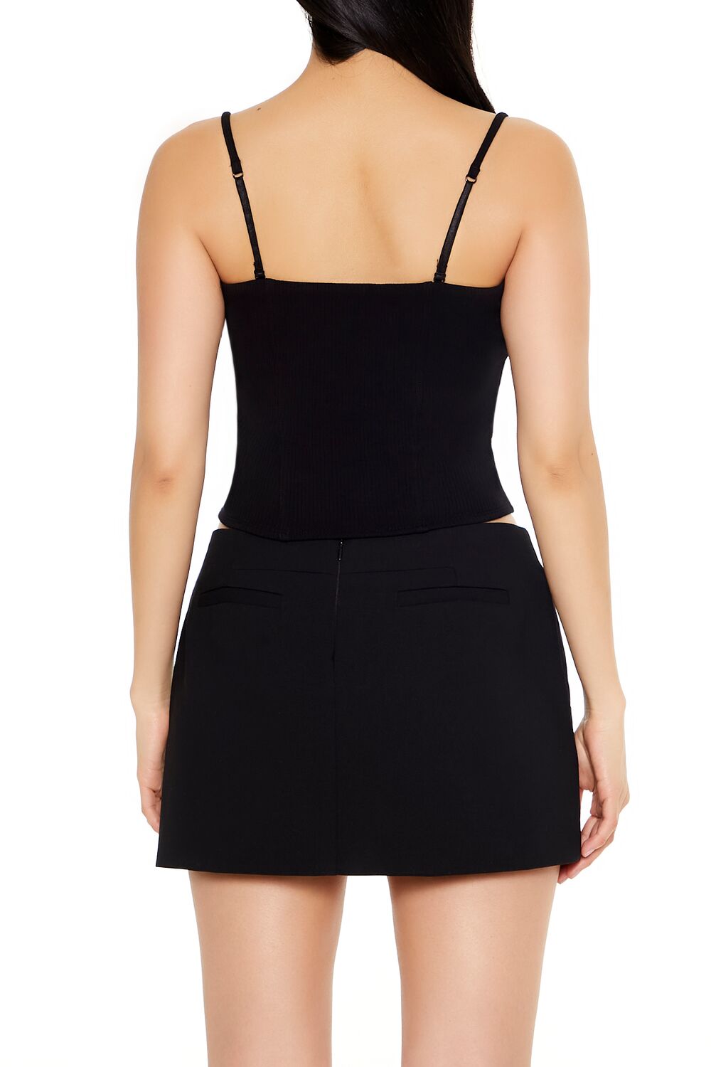  Forever 21 Bustier Cropped Cami - white - Bonton