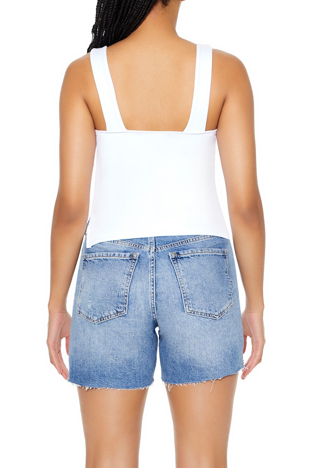  Forever 21 Sweetheart Tank Top - white - Bonton