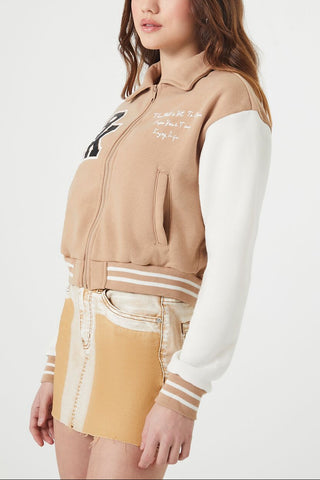 Varsity Letterman Bomber Jacket