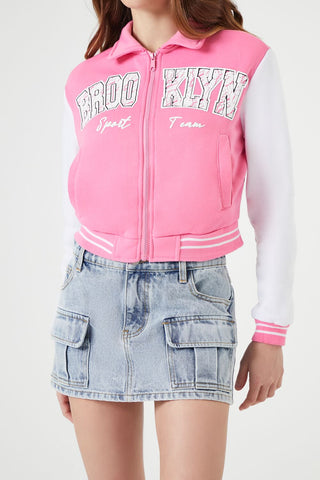 Brooklyn Zip-Up Bomber Jacket