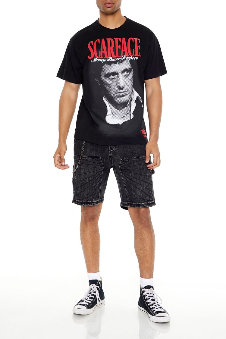  Forever 21 Scarface Puff Print Graphic Tee - black multi - Bonton