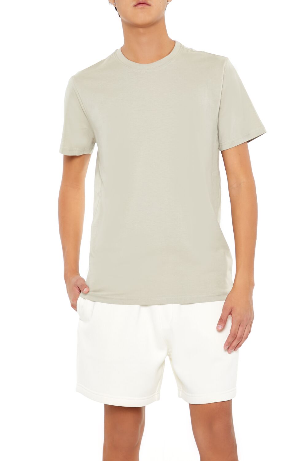 Forever 21 Basic Cotton Crew Tee - steeple grey - Bonton