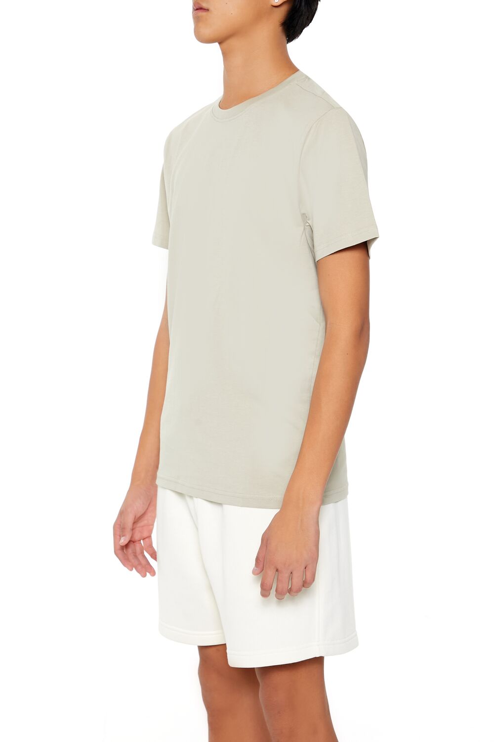  Forever 21 Basic Cotton Crew Tee - steeple grey - Bonton