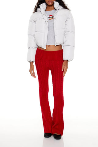 Hooded Cropped Puffer Jacket