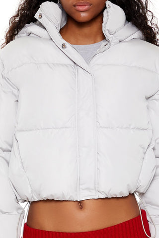 Hooded Cropped Puffer Jacket