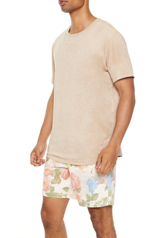 Velour Curved-Hem Tee