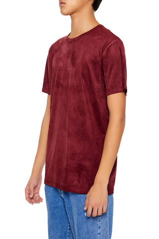 Velour Curved-Hem Tee