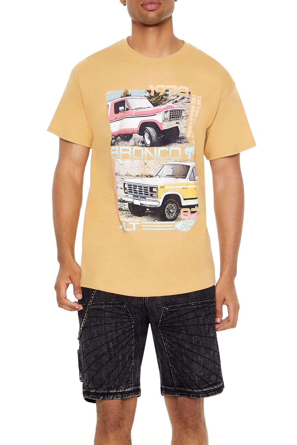  Forever 21 Ford Bronco Graphic Tee - light brown multi - Bonton
