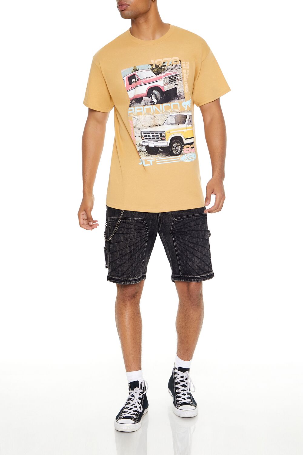  Forever 21 Ford Bronco Graphic Tee - light brown multi - Bonton