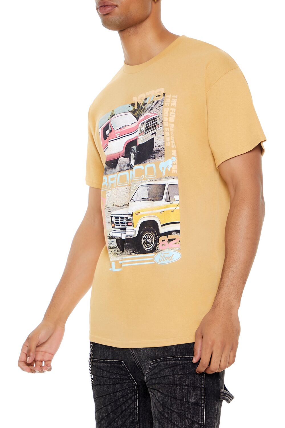  Forever 21 Ford Bronco Graphic Tee - light brown multi - Bonton