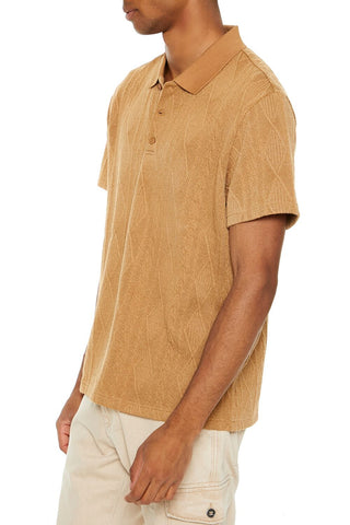 Textured Lace Polo Shirt