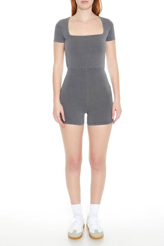 Mineral Wash Cutout Romper
