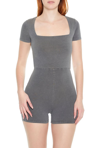 Mineral Wash Cutout Romper