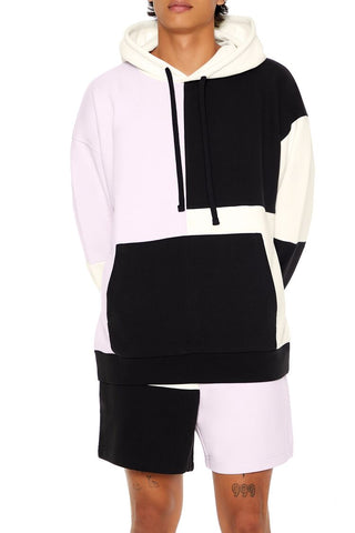 Drawstring Colorblock Hoodie