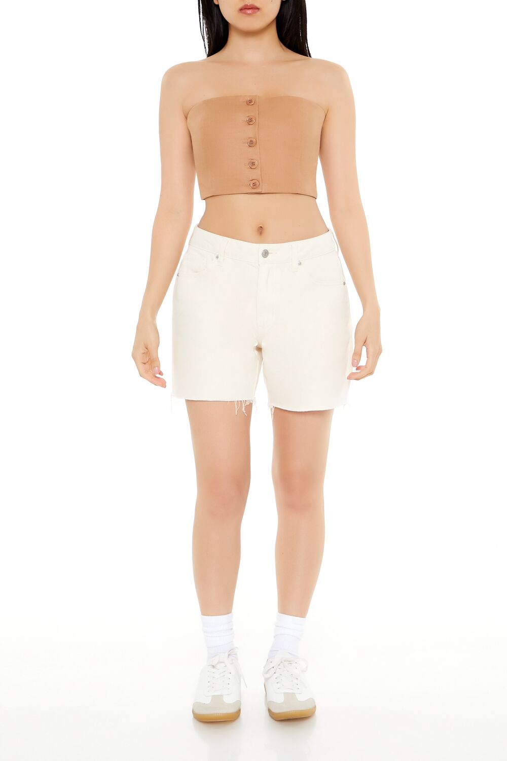  Forever 21 Cropped Tube Top - camel - Bonton