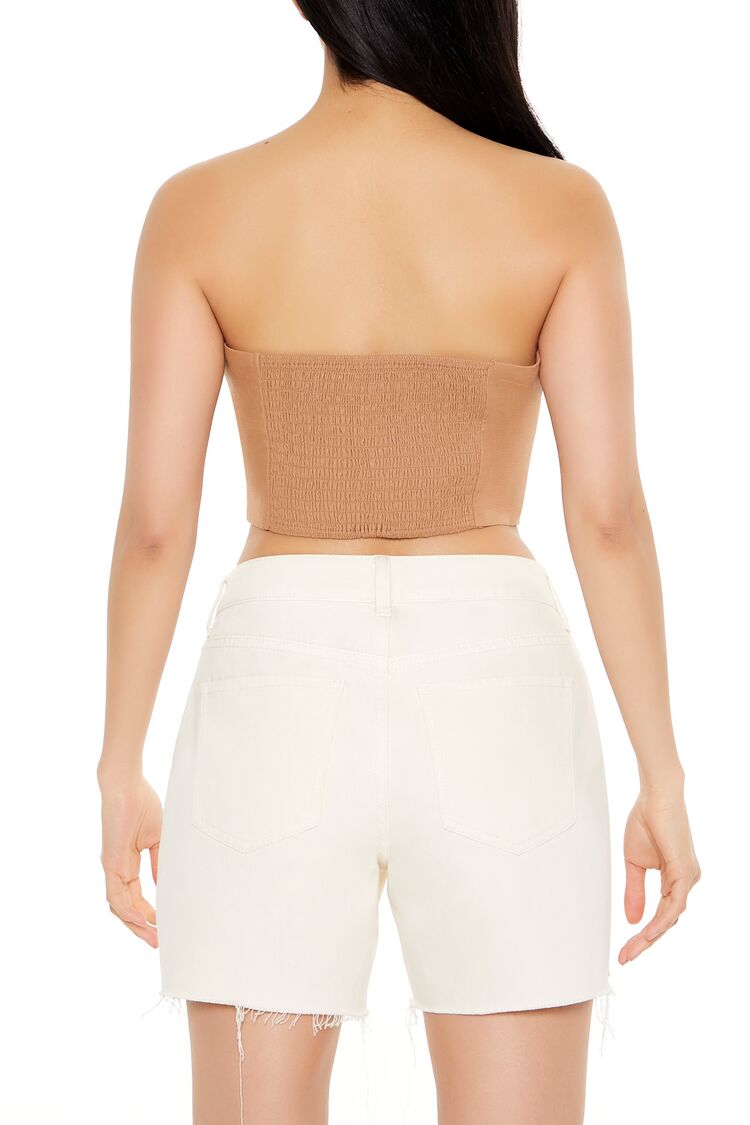  Forever 21 Cropped Tube Top - camel - Bonton