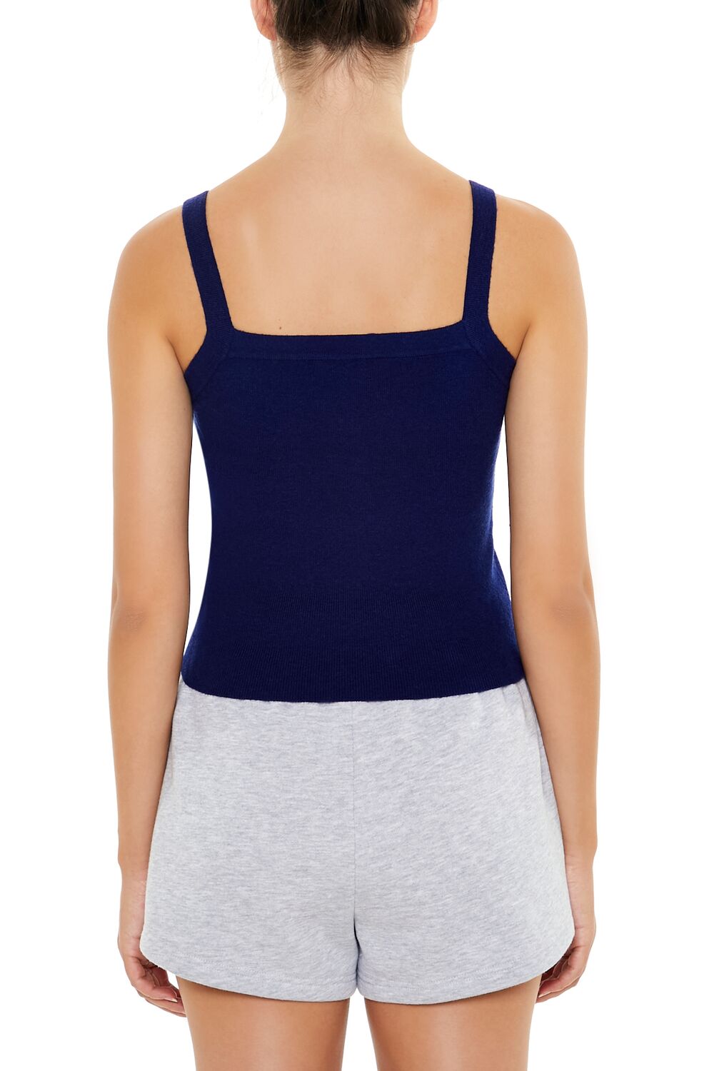  Forever 21 Sweater-Knit Athletics Dept Cami - white multi - Bonton