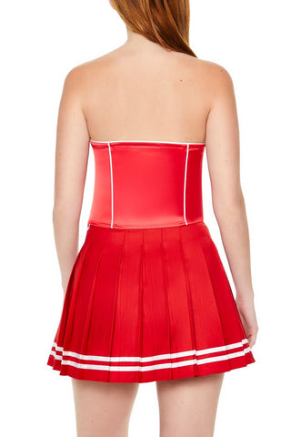 Satin Tube Crop Top