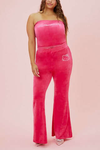 Plus Size Hello Kitty Velour Tube Top