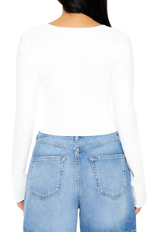 Ribbed Sweater-Knit Crop Top