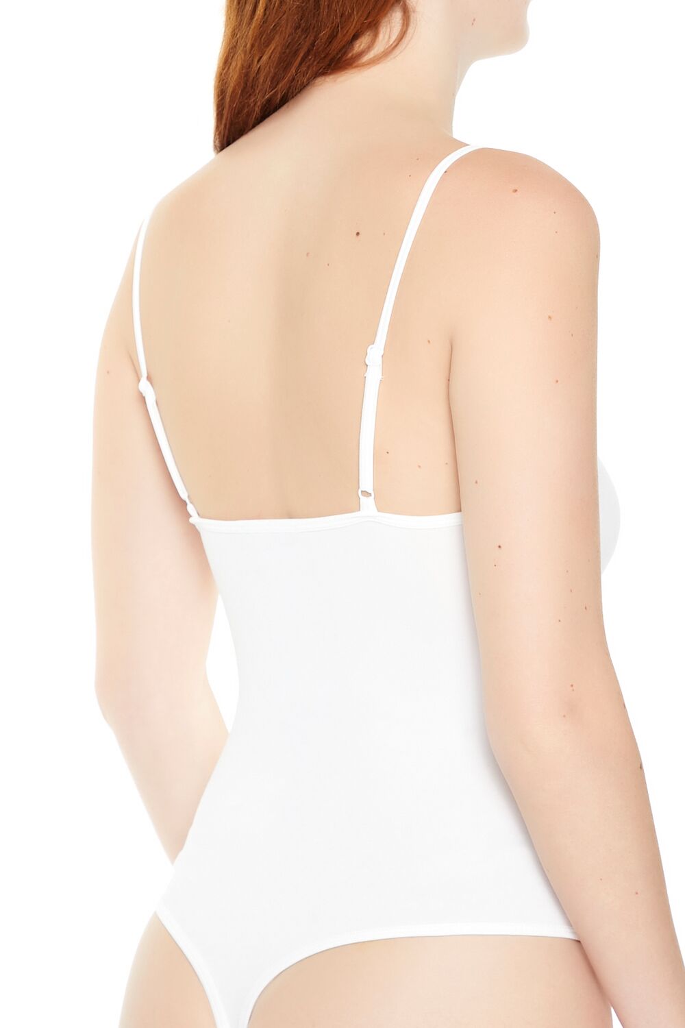  Forever 21 Seamless Thong Cami Bodysuit - black - Bonton